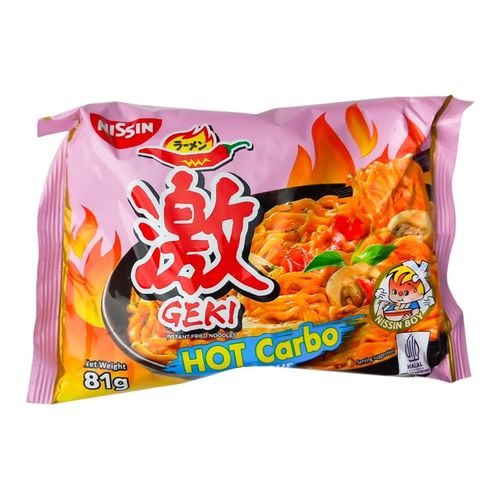 Nissin Geki Hot Carbo Noodles 81 g - Nissin Geki Hot Carbo Noodles 81 g