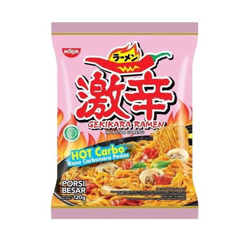 Nissin Gekikara Ramen Hot Carbonara 120 g - Nissin Gekikara Ramen Hot Carbonara 120 g