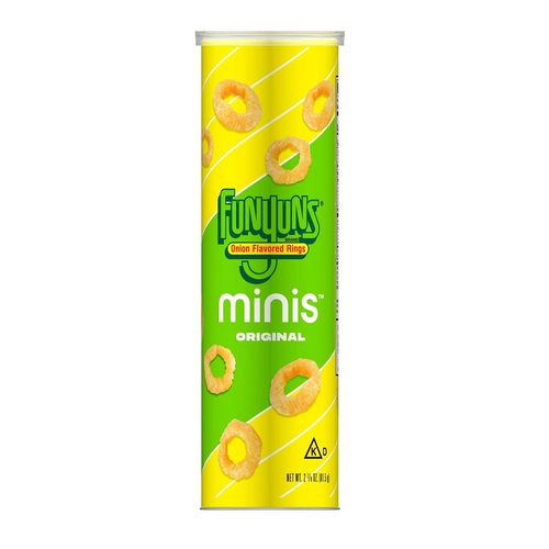 FUNYUNS Onion Flavored Rings Minis Original 81.5 g - FUNYUNS Onion Flavored Rings Minis Original 81.5 g