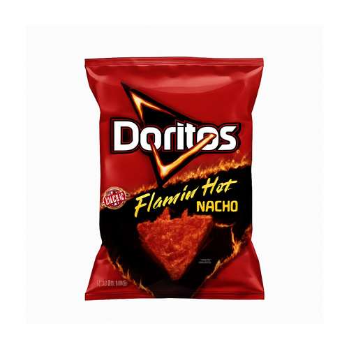 Doritos Flaming Hot Nacho Tortilla Chips U.S.A 92.1 g - Doritos Flaming Hot Nacho Tortilla Chips 92.1 g