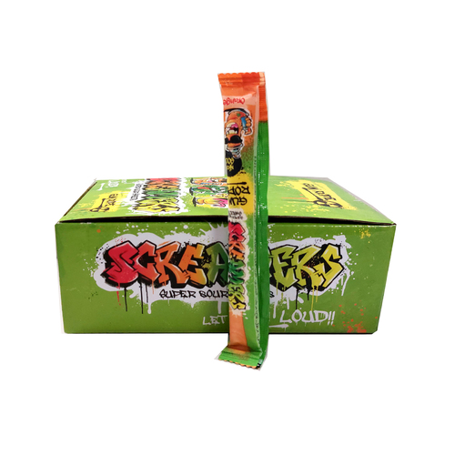Zed Candy Screamers Gum Rope Sour Candy Assorted Flavors 680 g - Zed Candy Screamers Gum Rope Sour Candy Assorted Flavors 680 g