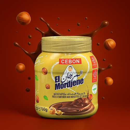 El Mordjene Hazelnut Spread With Cacao 700 g - El Mordjene Hazelnut Spread With Cacao 700 g