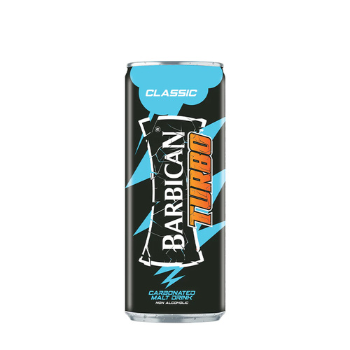 Barbican Turbo Classic Sparkling Malt Drink 250 ml - Barbican Turbo Classic Sparkling Malt Drink 250 ml