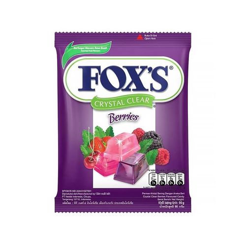 Foxs Crystal Clear Berries Candy 90 g - Foxs Crystal Clear Berries Candy 90 g