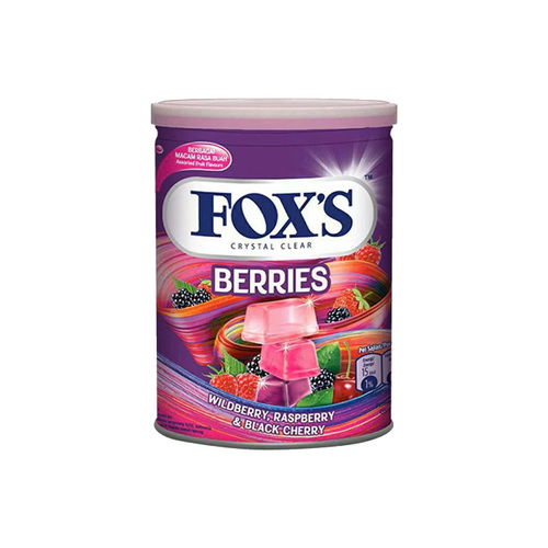 Foxs Crystal Clear Berry Candy Box 180 g - Foxs Crystal Clear Berry Candy Box 180 g