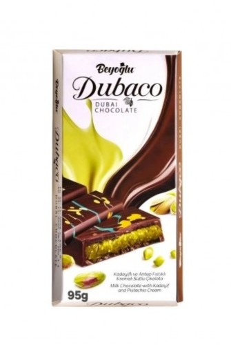 Beyoglu Dubaco Dubai Chocolate With Pistachio Cream 95 g - Beyoglu Dubaco Dubai Chocolate With Pistachio Cream 95 g