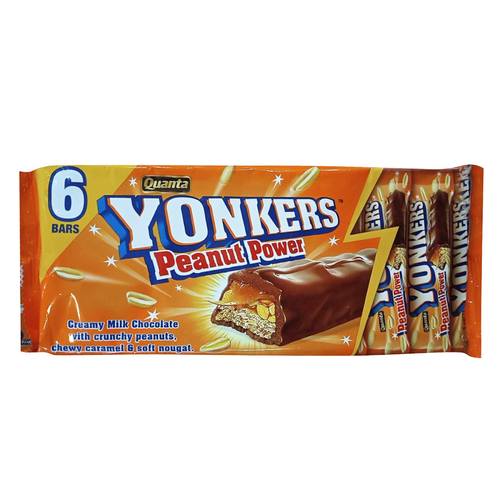Quanta Yonkers Peanut Power Chocolate 6 Bars 168 g - Quanta Yonkers Peanut Power Chocolate 6 Bars 168 g
