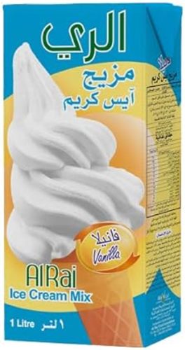 AL Rai Ice Cream Mix Vanilla 1 Liter - AL Rai Ice Cream Mix Vanilla 1 Liter