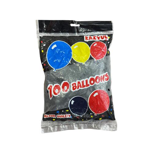 KAIYUE 100 Balloons Helium Quality Black Color - KAIYUE 100 Balloons Helium Quality Black Color