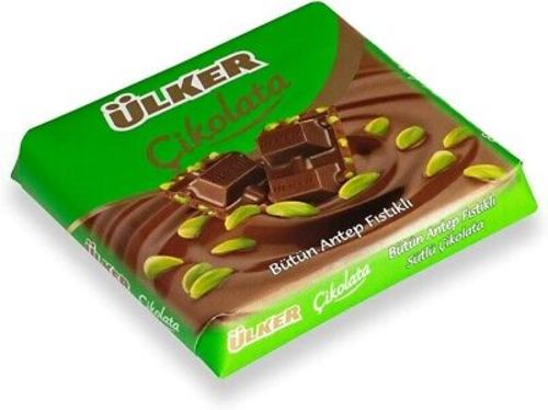 Ulker Square Chocolate with Pistachio 65 g - Ulker Square Chocolate with Pistachio 65 g