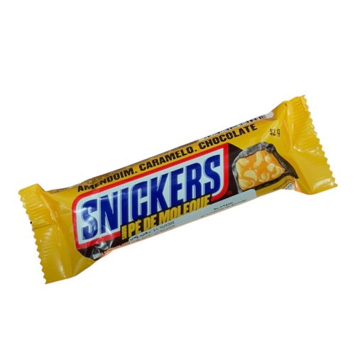 Snickers PE DE Moleque Peanut Butter Chocolate Bar 42 g - Snickers PE DE Moleque Peanut Butter Chocolate Bar 42 g
