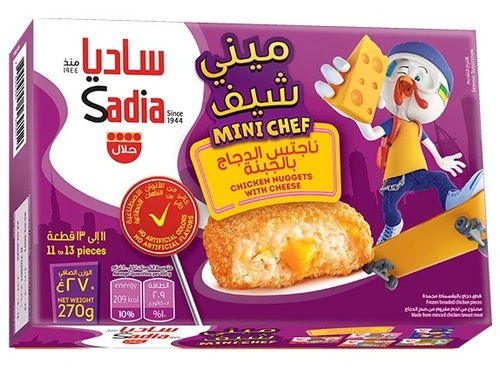 ساديا ميني شيف ناجتس دجاج مع جبنة 270 غم - ساديا ميني شيف ناجتس دجاج مع جبنة 270 غم