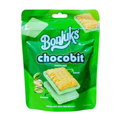 Bonjuks Chocolate Mounted Biscuits Pistachio 50 g - Bonjuks Chocolate Mounted Biscuits Pistachio 50 g