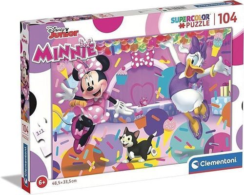 Clementoni Minnie Supercolor Puzzle 104 Pcs - Clementoni Minnie Supercolor Puzzle 104 Pcs