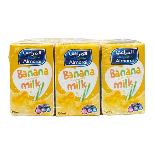 Almarai Banana Milk Low Fat 6 Pcs X 150 ml - Almarai Banana Milk Low Fat 6 Pcs X 150 ml