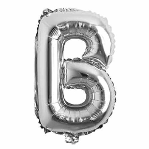 DSD Balloon Silver Letter B Uninflated 1 Pcs - DSD Balloon Silver Letter B Uninflated 1 Pcs