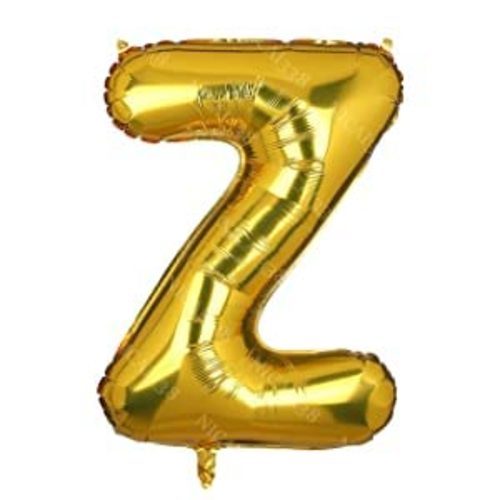 DSD Balloon Gold Letter Z Uninflated 1 Pcs - DSD Balloon Gold Letter Z Uninflated 1 Pcs