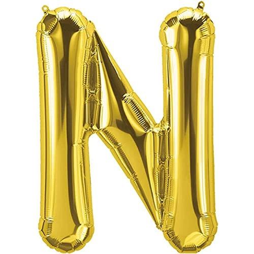 DSD Balloon Gold Letter N Uninflated 1 Pcs - DSD Balloon Gold Letter N Uninflated 1 Pcs