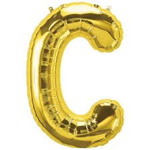 DSD Balloon Gold Letter C Uninflated 1 Pcs - DSD Balloon Gold Letter C Uninflated 1 Pcs