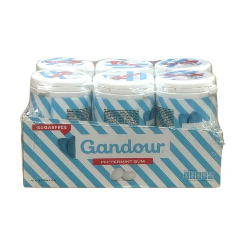 Gandour Spearmint Gum Sugar Free 6 X 32 Pcs - Gandour Spearmint Gum Sugar Free 6 X 32 Pcs