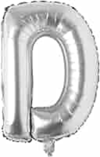 DSD Balloon Silver Letter D Uninflated 1 Pcs - DSD Balloon Silver Letter D Uninflated 1 Pcs