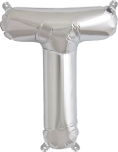 DSD Balloon Silver Letter T Uninflated 1 Pcs - DSD Balloon Silver Letter T Uninflated 1 Pcs