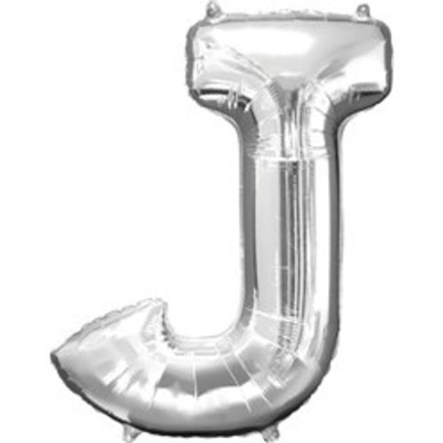 DSD Balloon Silver Letter J Uninflated 1 Pcs - DSD Balloon Silver Letter J Uninflated 1 Pcs