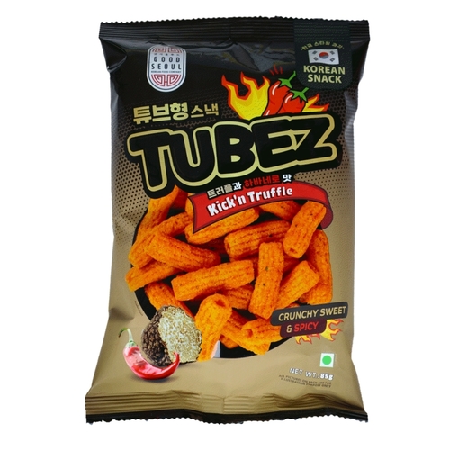 Good Seoul Korean Tubez Truffle Crispy Spicy 85 g - Good Seoul Korean Tubes Truffle Crispy Spicy 85 g