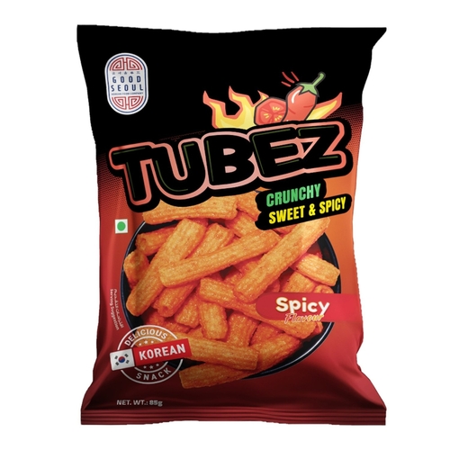 Good Seoul Korean Tubes Original Crispy Spicy 85 g - Good Seoul Korean Tubes Original Crispy Spicy 85 g