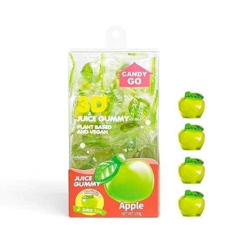 Candy Go 3D Juice Gummy Apple 100 g - Candy Go 3D Juice Gummy Apple 100 g