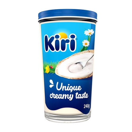 Kiri Spreadable Creamy Cheese in Glass 240 g - Kiri Spreadable Creamy Cheese in Glass 240 g