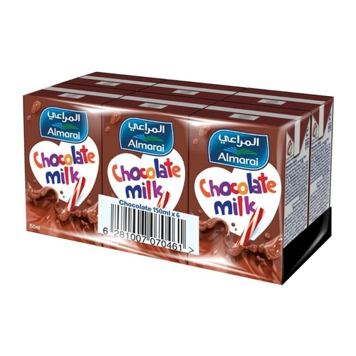 Almarai Chocolate Milk Low Fat 6 Pcs X 150 ml - Almarai Chocolate Milk Low Fat 6 Pcs X 150 ml