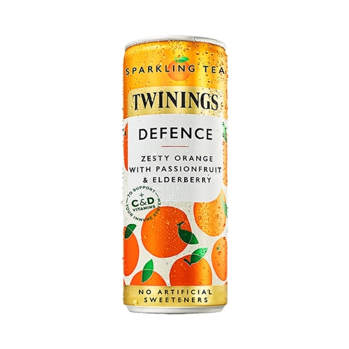 Twinings Defence Orange & Passionfruit Sparkling Tea 250 ml - Twinings Defence Orange & Passionfruit Sparkling Tea 250 ml