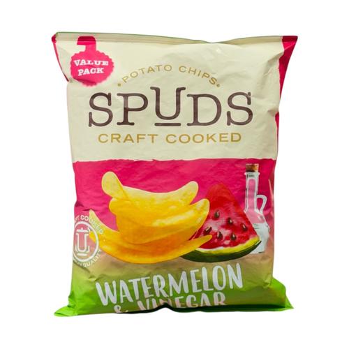 Spuds Watermelon & Vinegar Potato Chips Craft Cooked 105 g - Spuds Watermelon & Vinegar Potato Chips Craft Cooked 105 g