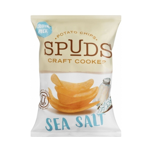 Spuds Sea Salt Potato Chips Craft Cooked 145 g - Spuds Sea Salt Potato Chips Craft Cooked 145 g