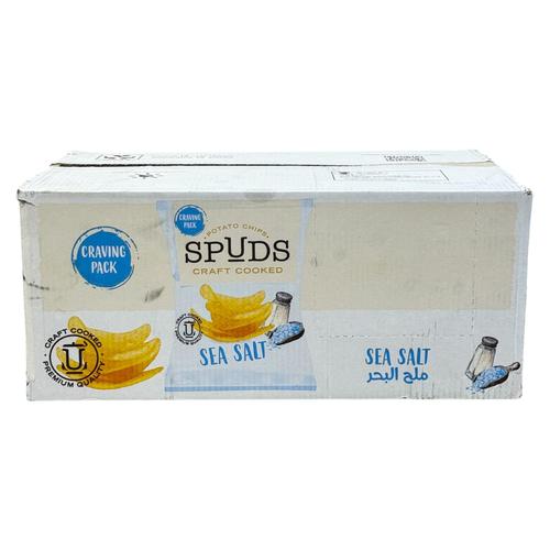 Spuds Sea Salt Potato Chips Craft Cooked 12 Pcs X 145 g - Spuds Sea Salt Potato Chips Craft Cooked 12 Pcs X 145 g