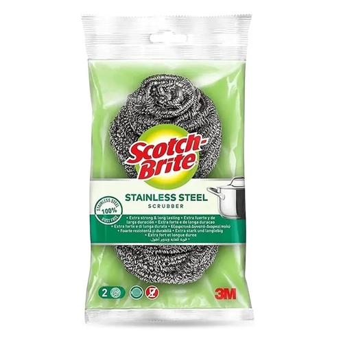 Scotch Brite Stainless Steel Cleaning Sponges 2 PCS - Scotch Brite Stainless Steel Cleaning Sponges 2 PCS