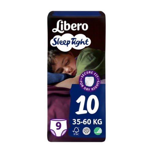 Libero  Sleep Tight Diapers Pants Size 10 - 9 Pcs - Libero  Sleep Tight Diapers Pants Size 10 - 9 Pcs