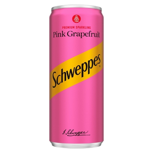 Schweppes Pink Grapefruit Flavored Soft Drink 250 ml - Schweppes Pink Grapefruit Flavored Soft Drink 250 ml