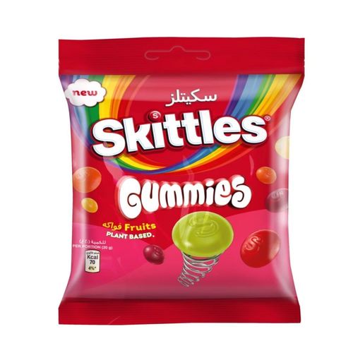 Skittles Gummies Fruits Candy 120 g - Skittles Gummies Fruits Candy Bag 120 g
