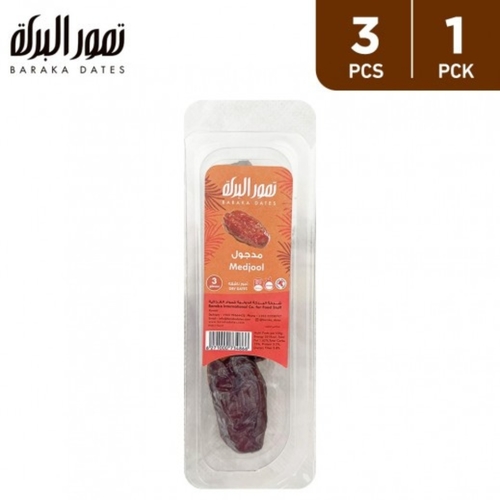 Baraka Dates Medjool 3 Pcs - Baraka Dates Medjool 3 Pcs