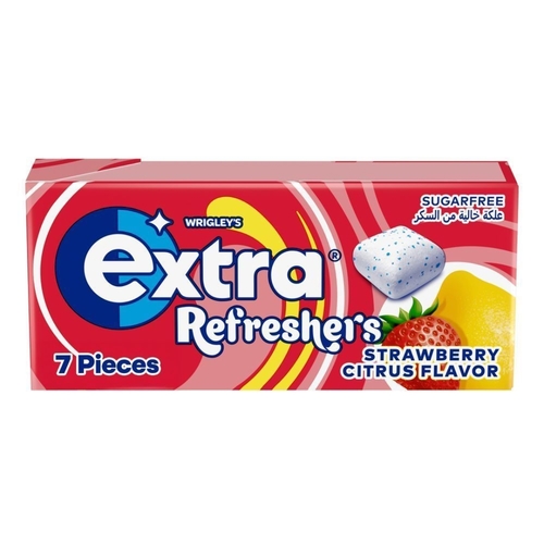 Extra Refreshers Strawberry Citrus Flavour 7 PCS - Extra Refreshers Strawberry Citrus Flavour 7 PCS