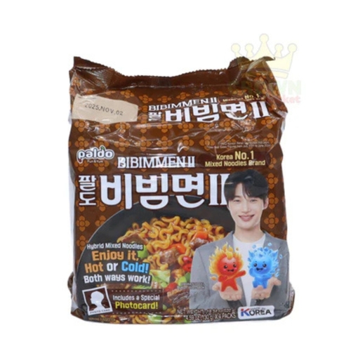 Paldo Bibimmen II Hybrid Mixed Noodles 4 Pcs X 130 g - Paldo Bibimmen II Hybrid Mixed Noodles 4 Pcs X 130 g