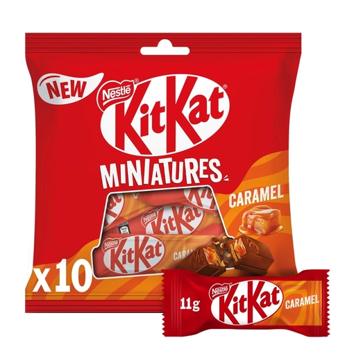 KitKat Miniatures Caramel Chocolate Bag 110 g - KitKat Miniatures Caramel Chocolate Bag 110 g