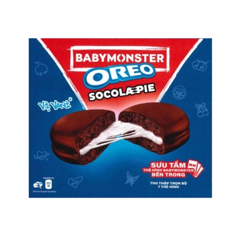 Oreo Baby Monster Chocolate Vanilla Flavor Pie 336 g - Oreo Baby Monster Chocolate Vanilla Flavor Pie 336 g