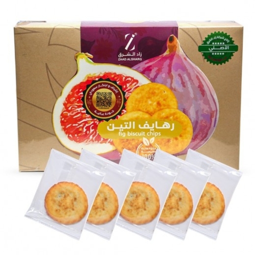 Zad Al Sharq Rahaif Fig Biscuit Chips 300 g - Zad Al Sharq Rahaif Fig Biscuit Chips 300 g