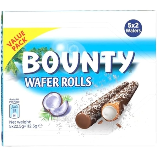 Bounty Coconut Roll Wafer Value Pack 5 Pcs X 23.4 g - Bounty Coconut Roll Wafer Value Pack 5 Pcs X 23.4 g