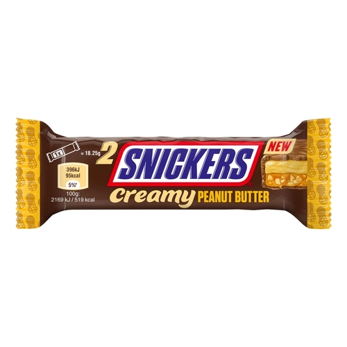Snickers Creamy Peanut Butter Chocolate Bar 36.5 g - Snickers Creamy Peanut Butter Chocolate Bar 36.5 g