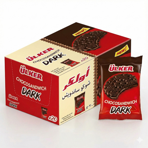 Ulker Choco Sandwich Dark 20 Pcs X 30 g - Ulker Choco Sandwich Dark 20 Pcs X 30 g