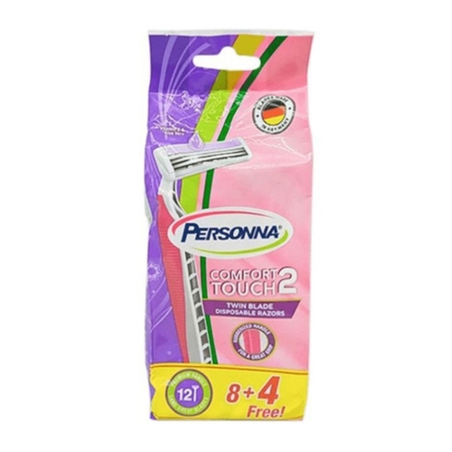 Personna Comfort Touch2 Twin Blade Disposable Razors 12 Pcs - Personna Comfort Touch2 Twin Blade Disposable Razors 12 Pcs